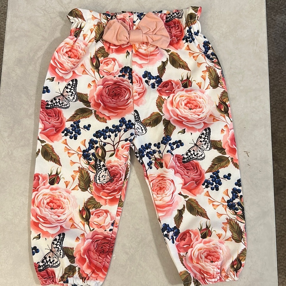 Precious cabbage rose leggings